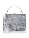 Meli Melo Metallic Tote Bag In Silver