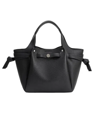 Melie Bianco Avril Medium Top Handle Satchel Handbag In Black