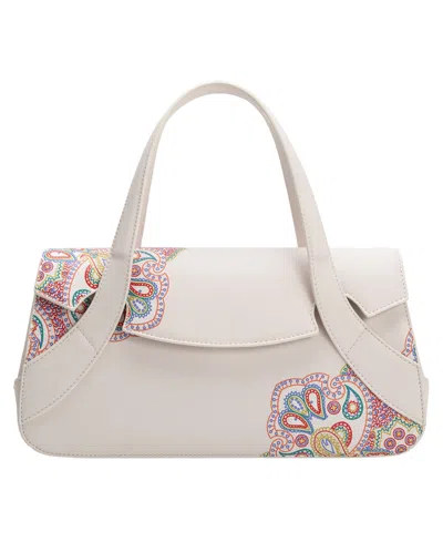 Melie Bianco Beatriz Medium Shoulder Handbag In Bone