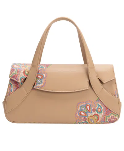 Melie Bianco Beatriz Medium Shoulder Handbag In Tan