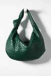 Melie Bianco Brigitte Large Faux Leather Shoulder Bag In Green
