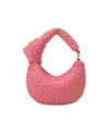 Melie Bianco Brigitte Woven Charms In Pink