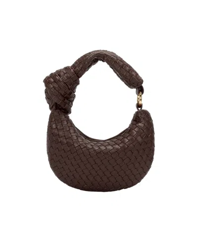 Melie Bianco Brigitte Woven Charms In Brown