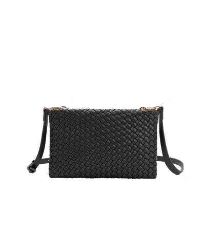 Melie Bianco Daisy Woven Small Crossbody Bag