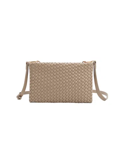 Melie Bianco Daisy Woven Small Crossbody Bag
