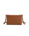 Melie Bianco Daisy Woven Small Crossbody Bag