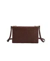 Melie Bianco Daisy Woven Small Crossbody Bag