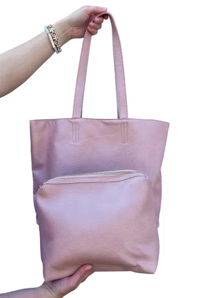 Melie Bianco Denise Tote Bag In Blush In Purple