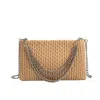 MELIE BIANCO ERIN TAN PADDED QUILTED CROSSBODY CLUTCH