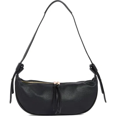 Melie Bianco Hayden Faux Leather Crossbody Bag In Black