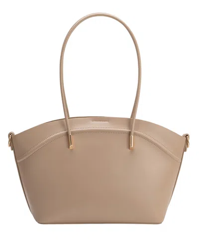 Melie Bianco Hazel Large Top Handle Tote Handbag In Nude