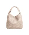 Melie Bianco Johanna Large Faux Leather Shoulder Bag Set, 2 Pieces In Ivory
