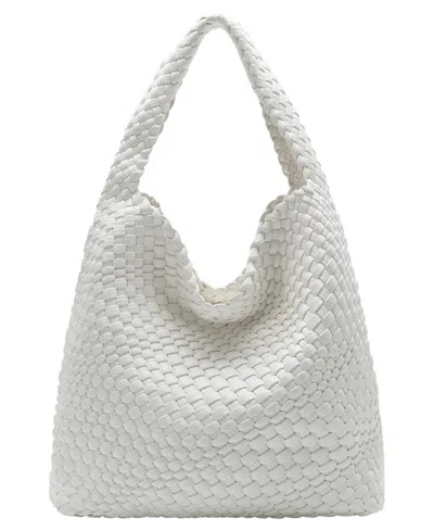Melie Bianco Johanna Large Shoulder Handbag In White