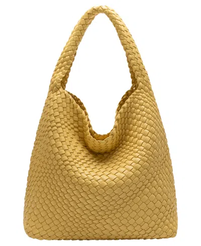 Melie Bianco Johanna Large Shoulder Handbag In Yellow