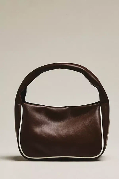Melie Bianco Jordan Slouchy Mini Top Handle Bag In Brown