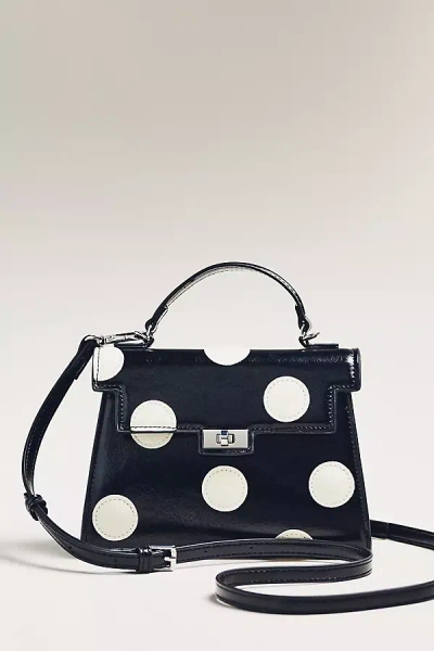 Melie Bianco Maisel Faux-leather Top-handle Bag In Black