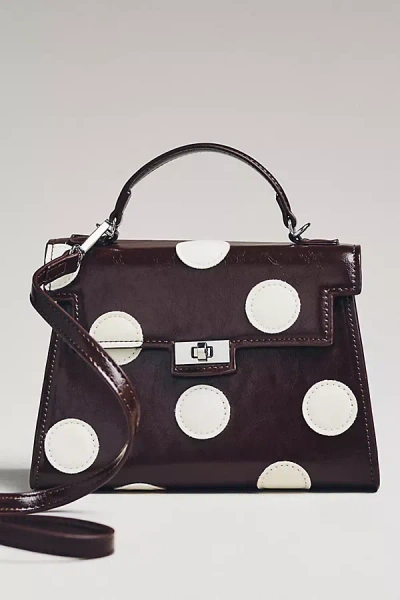 Melie Bianco Maisel Faux-leather Top-handle Bag In Brown