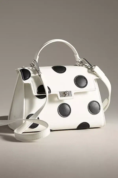 Melie Bianco Maisel Faux-leather Top-handle Bag In White