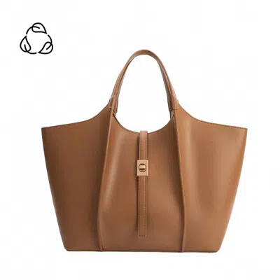Melie Bianco Malia Recycled Vegan Tote Bag In Mocha In Brown