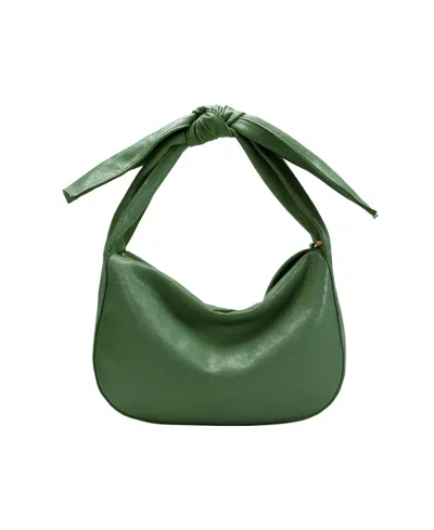 Melie Bianco Marni Crinkle Bow Small Crossbody Bag