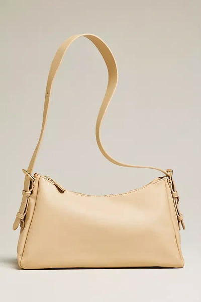 Melie Bianco Mayka Vegan Leather Shoulder Bag In Sand