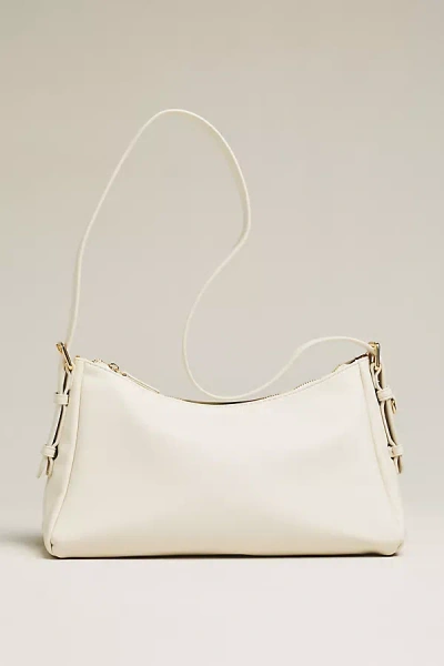 Melie Bianco Mayka Vegan Leather Shoulder Bag In White