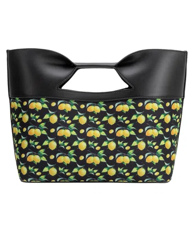 Melie Bianco Melie Biano Jillian Large Tote Handbag In Black Lemon