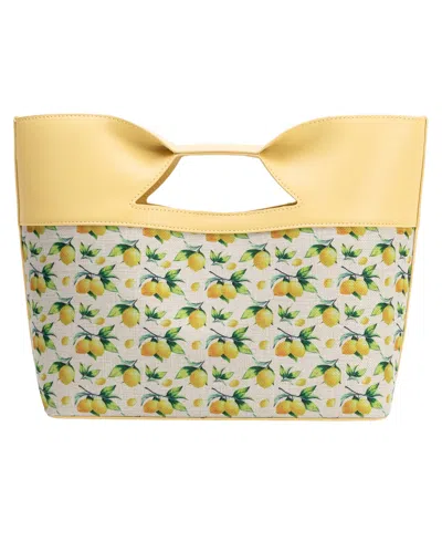 Melie Bianco Melie Biano Jillian Large Tote Handbag In Yellow Lemon