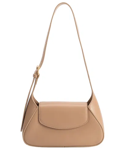 Melie Bianco Melody Small Shoulder Handbag In Nude