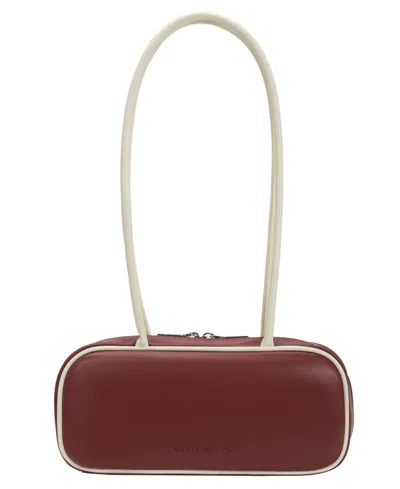 Melie Bianco Micaela Small Shoulder Handbag In Burgundy