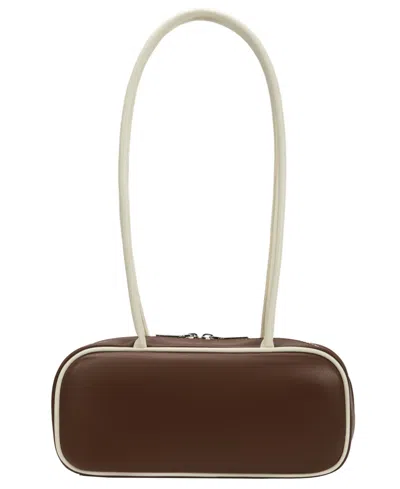 Melie Bianco Micaela Small Shoulder Handbag In Chocolate