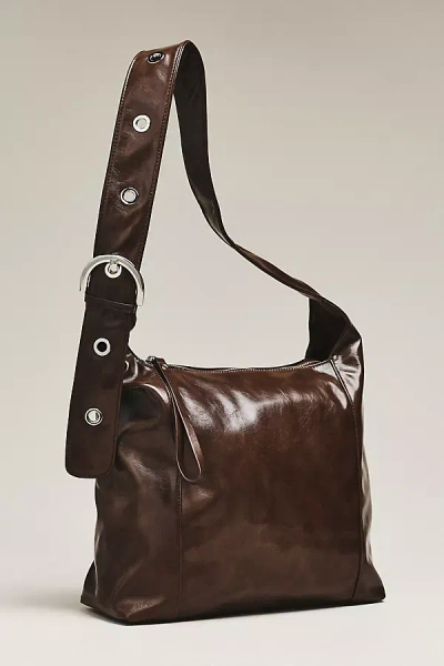 Melie Bianco Mila Hobo Shoulder Bag In Red