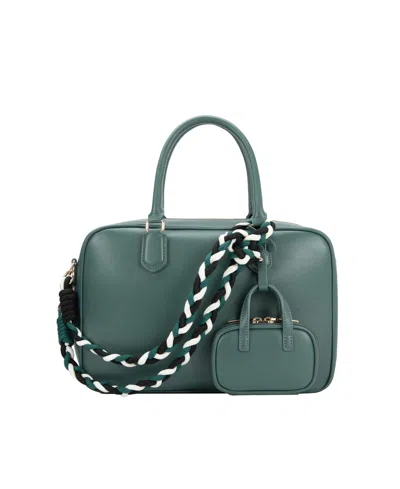 Melie Bianco Natasha Medium Top Handle Bag In Blue