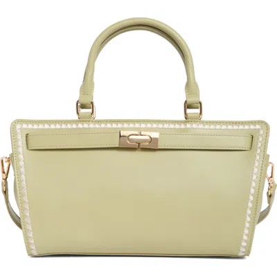 Melie Bianco Neema Top Zip Handbag In Green