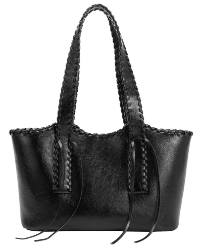 Melie Bianco Phoebe Extra-large Shoulder Handbag In Black