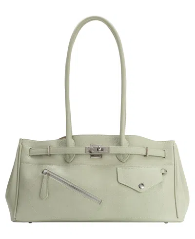 Melie Bianco Rocky Large Shoulder Handbag In Mint
