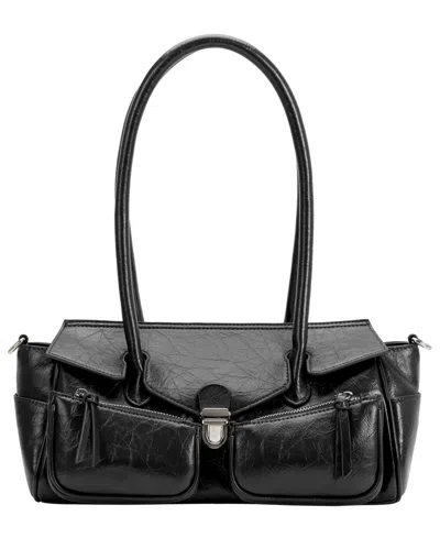 Melie Bianco Ruthie Large Shoulder Handbag In Black