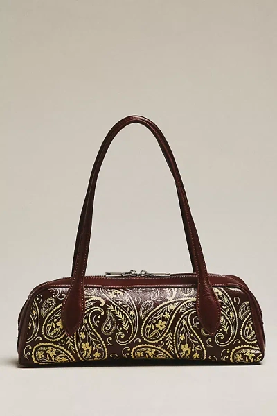 Melie Bianco Serafina East West Shoulder Bag In Brown
