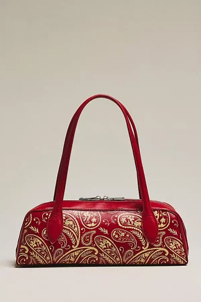 Melie Bianco Serafina East West Shoulder Bag In Red