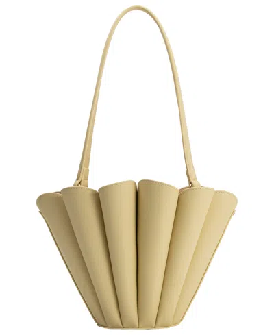 Melie Bianco Shellie Medium Shoulder Handbag In Yellow