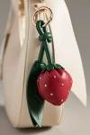 Melie Bianco Strawberry Bag Charm In Red