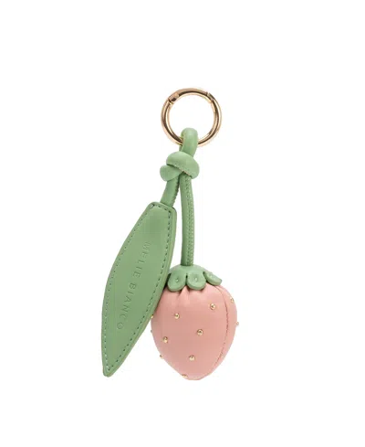 Melie Bianco Strawberry Bag Charms In Green