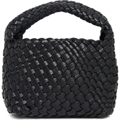 Melie Bianco Sylvie Woven Handbag In Black