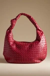 Melie Bianco The Brigitte Satchel By : Oversized Edition In Red