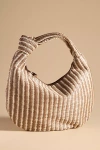 Melie Bianco The Brigitte Satchel By : Raffia Edition In Brown