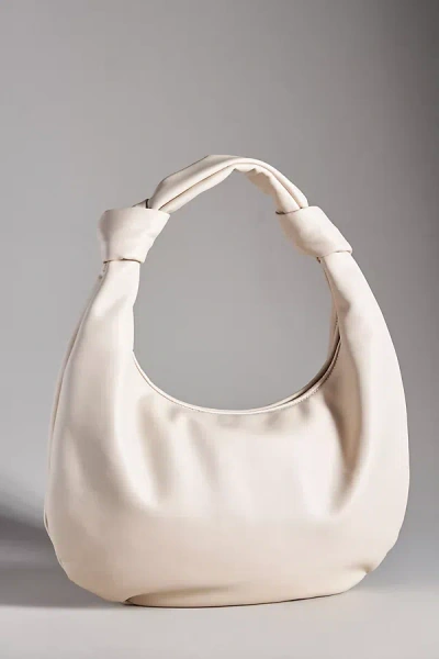 Melie Bianco The Brigitte Satchel By  X Anthropologie: Double-knot Oversized Edition In Neutral