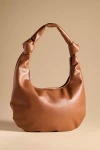 Melie Bianco The Brigitte Satchel By  X Anthropologie: Double-knot Oversized Edition In Beige