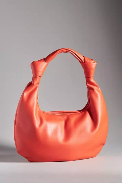 Melie Bianco The Brigitte Satchel By  X Anthropologie: Double-knot Oversized Edition In Red