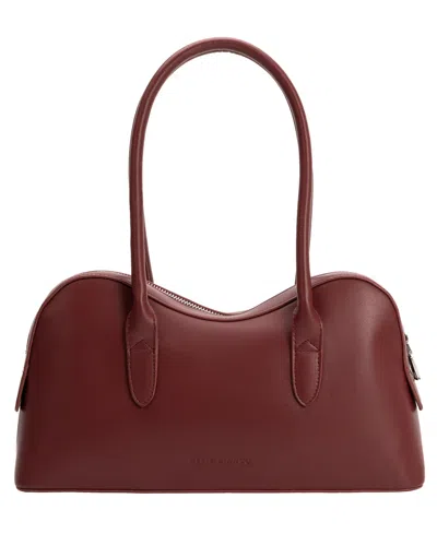 Melie Bianco Tilda Medium Shoulder Handbag In Burgundy