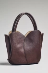 Melie Bianco Tulip Top-handle Crossbody Tote In Brown